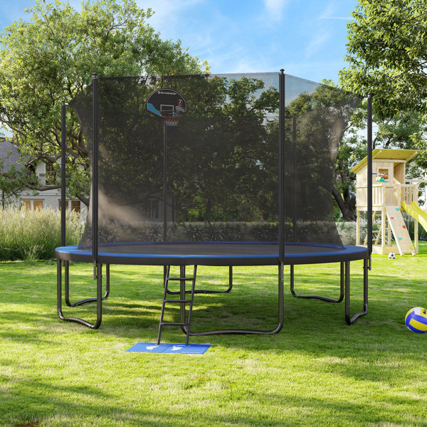 Songmics 15' Round Backyard Trampoline with Safety Enclosure & Reviews